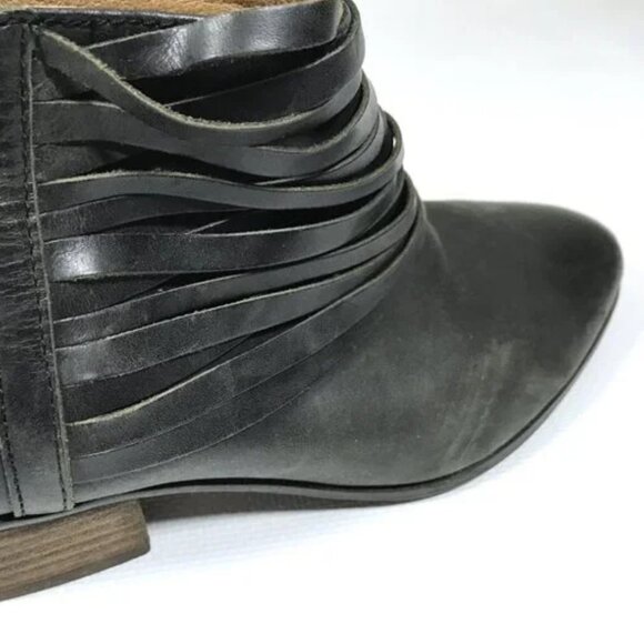 Clarks Leather Ankle Boots Black Size 5 - Picture 4 of 10